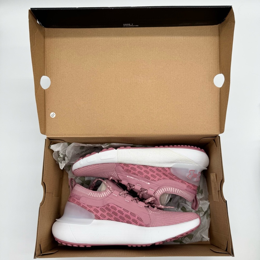 NWT Under Armour HOVR Phantom SE 3 in Pink & White Women’s Size 8.5 - Picture 16 of 16
